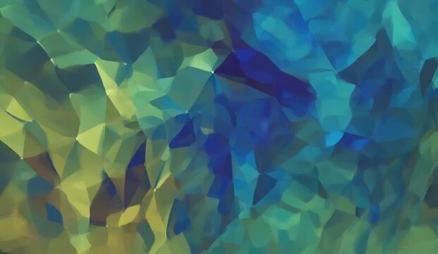 Bold geometric surfaces in vivid blue, cyan, magenta, orange, purple, yellow, and teal continuously transform with smooth, fluid motion, creating a sophisticated futuristic landscape