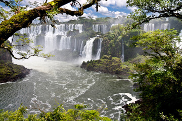 Iguazu Falls in Argentina and Brazil: Panoramic View from the Argentine Side © rompol