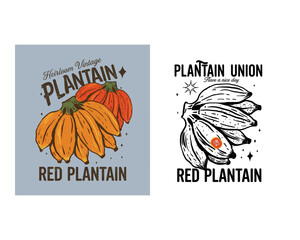 Eat well live well. Red plantain local farm. Organic vegetable farm. Red plantain vegetable artwork. © rahel lila