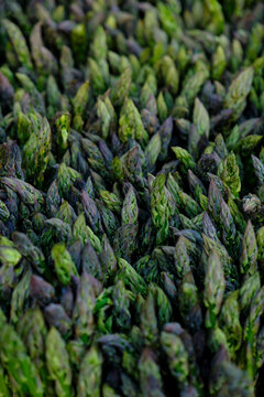 Fresh asparagus texture