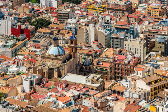 Scenic sight in Alicante, lovely sea town in the Valencian Community, Spain.
