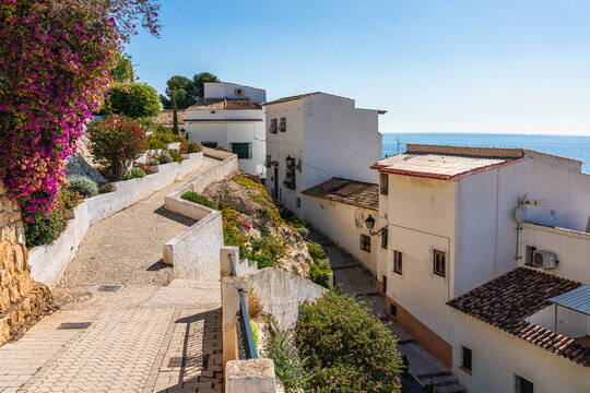 Scenic sight in Altea, lovely town in the Province of Alicante, Spain.