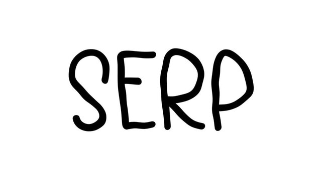 SERP Hand Drawn Scribble Text Effect