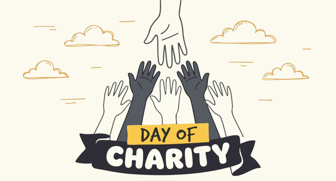 International-Day Of Charity Vector Illustration For Philanthropy And Global Giving
