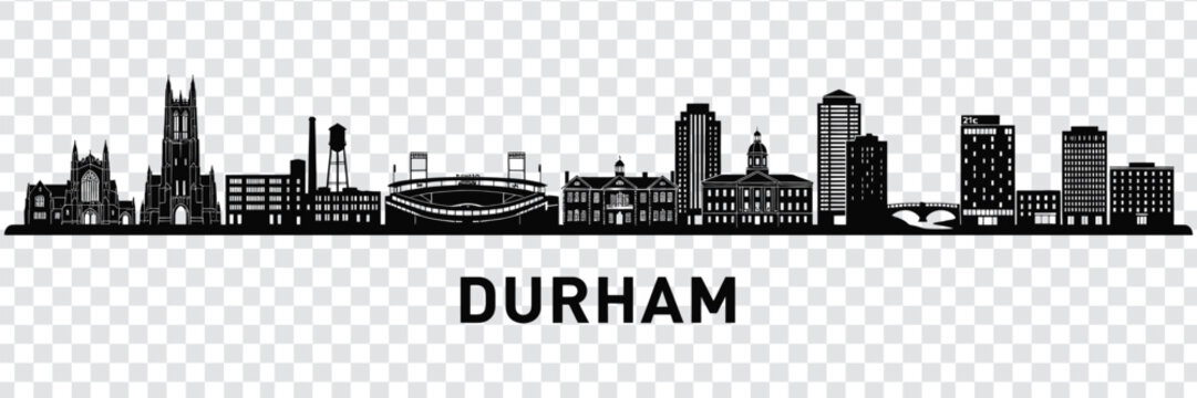 Durham skyline silhouette