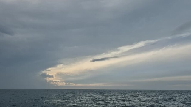 stormy clouds over the sea