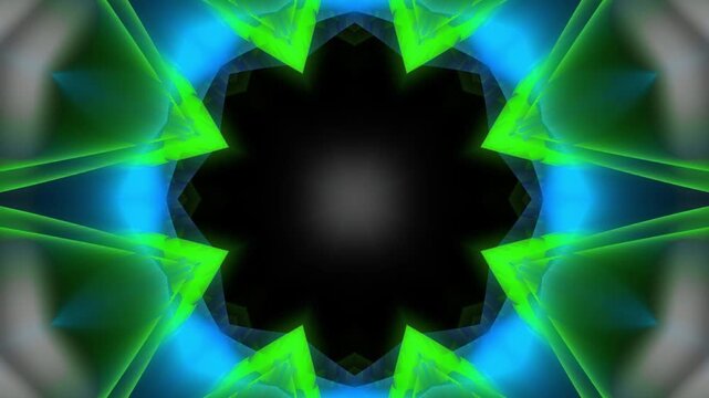 Abstract Calm, artistic, ethereal kaleidoscopic fractal pattern