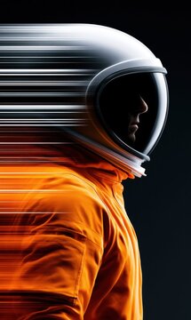 Cosmic journey abstract space travel concept illustration