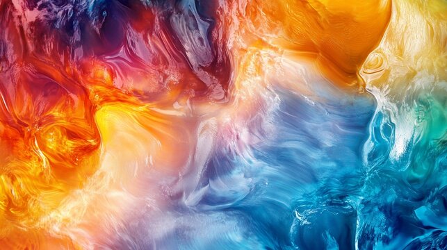 Vibrant Abstract Swirls A Mesmerizing Dance of Color and Light.