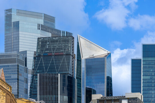 London city financial business center panorama skyline view