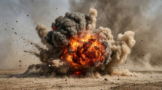 A powerful explosion resulting from neutralizing explosive devices.