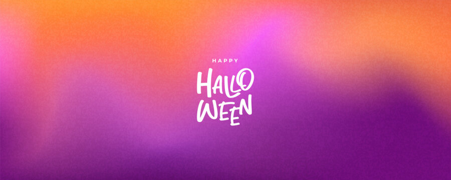 Abstract Halloween background with rich textured gradient blending vibrant orange, purple and seasonal tones ideal for Halloween poster, packaging, social media, banners, card, party invitation, sale.