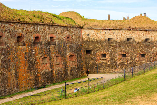 Ehrenbreitstein Fortress on the Hillltop in Koblenz in Germany , It Fortress Koblenz was said to have been the largest military fortress in Europe except for Gibraltar.
