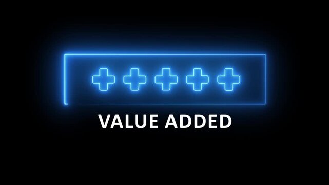 Value Added Concept on transparent background. Value Added representing growth, improvement, and added value in business and projects. Positive thinking or personal development. Value Added concept