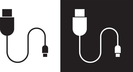Obraz premium USB cable icon