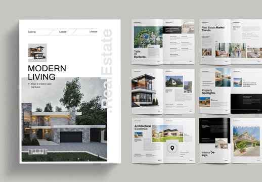 Real Estate Magazine Template