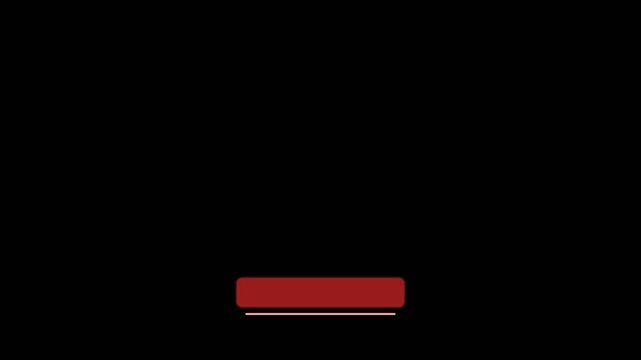 Red button with a glowing light effect moves across the dark digital interface in this smooth motion animation video clip
