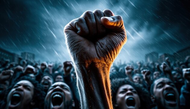 Rise up fight for change express your voice