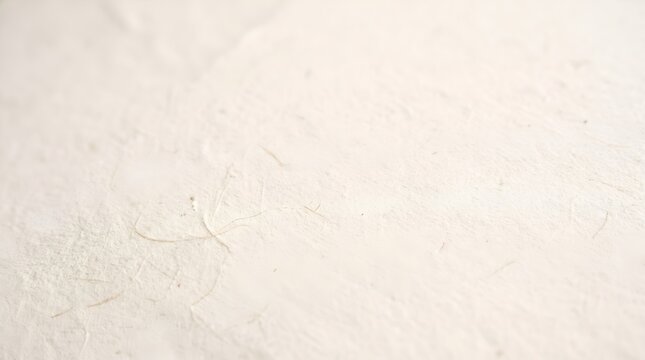 Off white paper texture with visible fibers close up shot