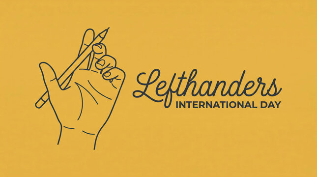 Left hand making peace sign for left handers international day