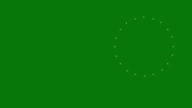 Bright circular fireworks blast featuring glowing line explosions, abstract vector sparkle burst animation, seamless deep green background motion graphics with festive visual effects.