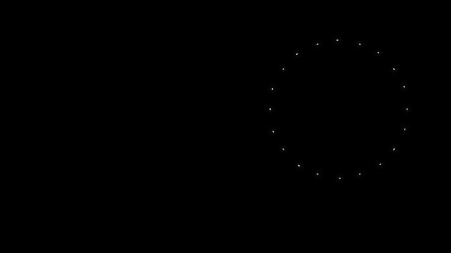 Bright circular fireworks blast featuring glowing line explosions, abstract vector sparkle burst animation, seamless black background motion graphics with festive visual effects.