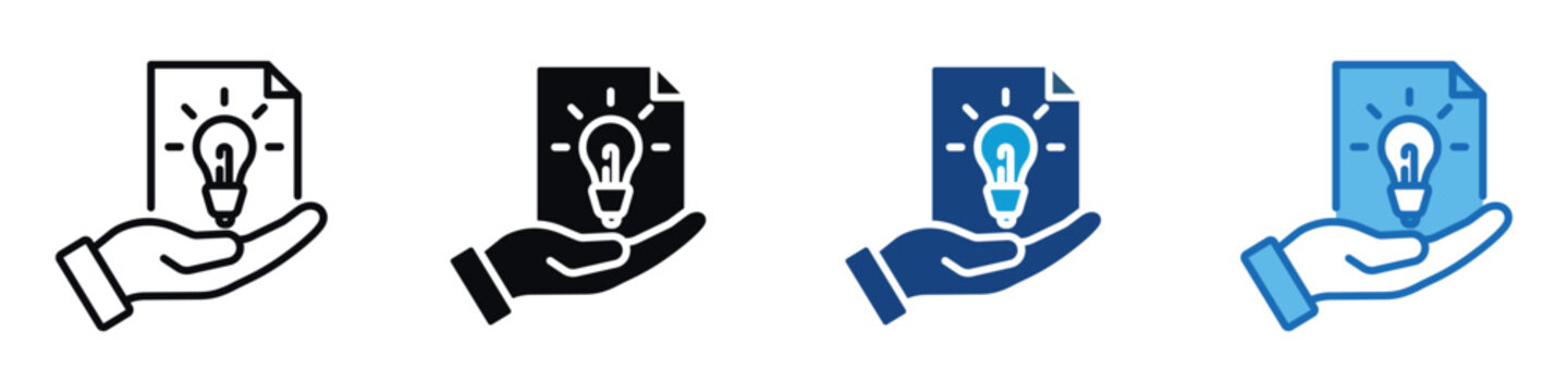 Idea Icon Set Multiple Style Of