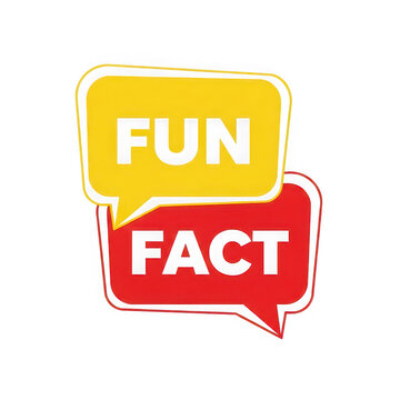 Fun fact speech bubbles isolated on a clean transparent background