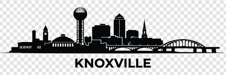 Knoxville tennessee city skyline silhouette vector illustration © MDShakiburRahman