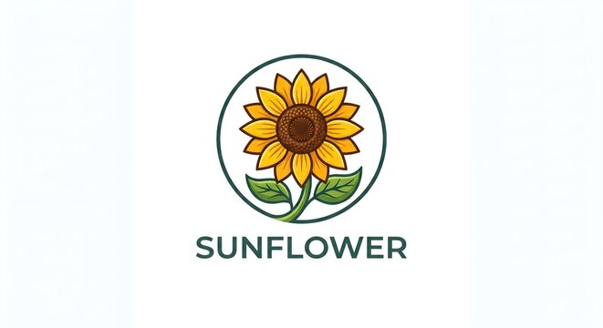 vector illustration of a sunflower