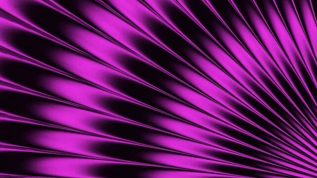 pink Ribbed glass texture with glossy vertical waves. Frosted ribbed background with gradient effect. 3D lines and light create vertical premium corrugated reed metal and fluted waves.