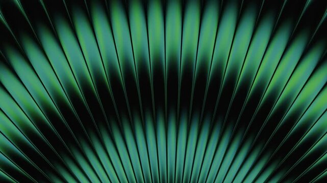 green doomsday Ribbed glass texture with glossy vertical waves. Frosted ribbed background with gradient effect. 3D lines and light create vertical premium corrugated reed metal and fluted waves.