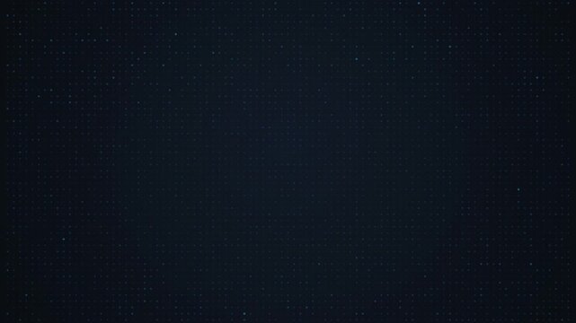 Blue glowing dot grid halftone pattern technology background loop
