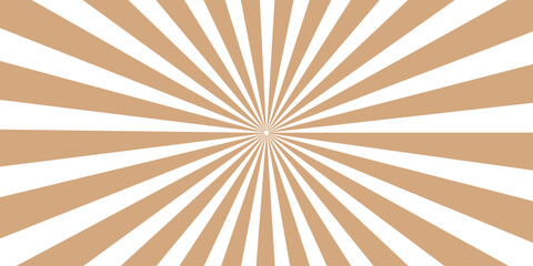 Fototapeta premium A warm and energetic radial burst pattern in beige and white creates a dynamic background that evokes a sense of radiating light or expansion, perfect for graphic design.