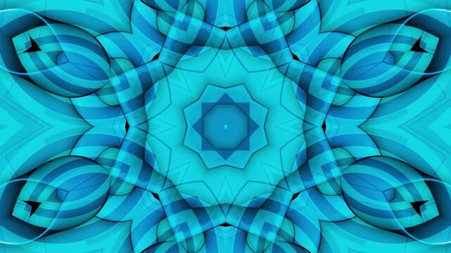 Abstract Calm, modern, cool abstract blue circular geometric pattern