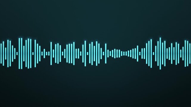 Audio sound wave equalizer spectrum music visualizer technology background loop