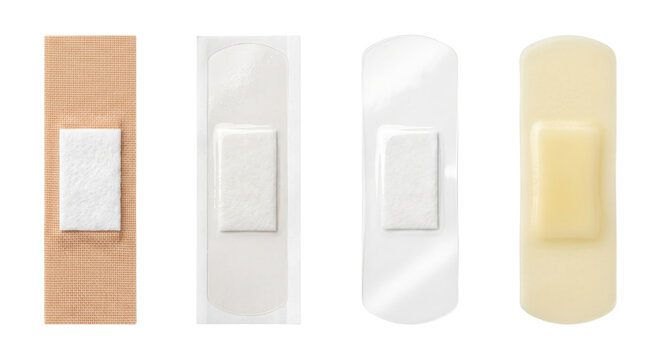 Medical adhesive band aid plasters set