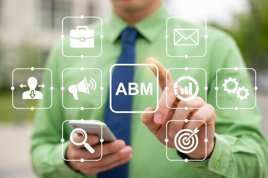 Accountbased marketing abm business strategy concept