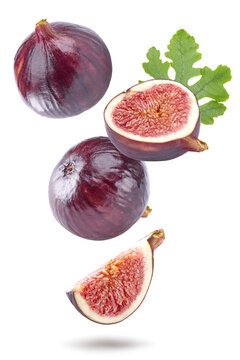 Fig fruit isolated on white background. full depth of field. clipping path