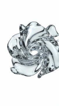 Abstract Swirling Liquid Metal Vortex.