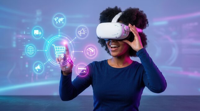 Immersive virtual reality technology enhances omni-channel marketing and consumer connection.