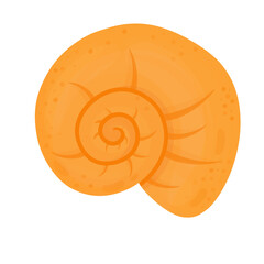 Spiral Seashell Marine Shell Beach Nature Natural spiral seashell isolated on a light background. Perfect for beach themes, marine life, ocean education, coastal travel, summer designs, tropical decor © Oksana