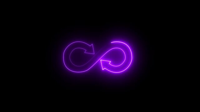 Neon Software development updating.Agile programming and DevOps technology.System engineer and programming digital development. IT operations concept. Programmer working with computer code.4k