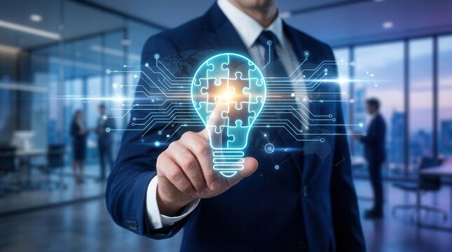 Innovative technology and digital transformation through strategic consulting and problem-solving methods.