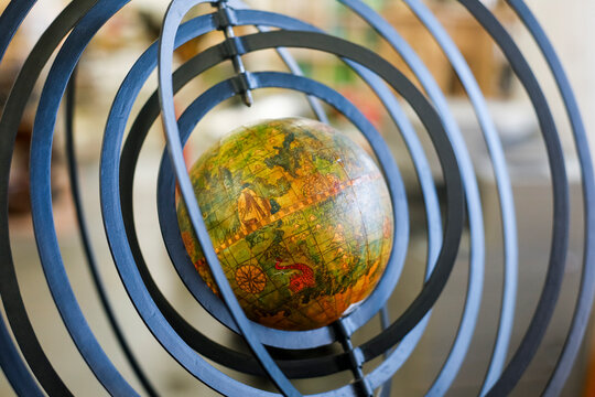 Globe Sculpture Detail