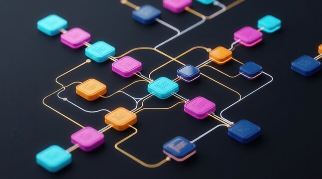 Business software release version process visualized in a professional flowchart diagram.