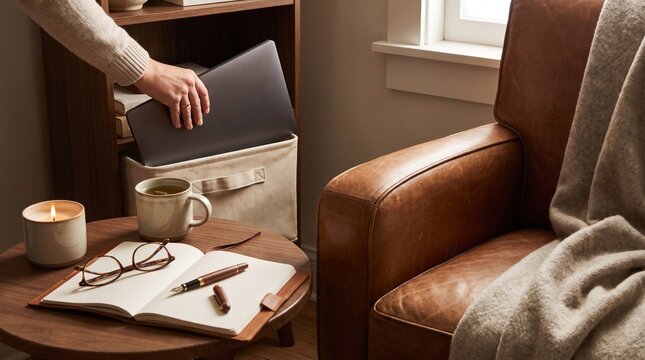 Journaling Space Created by Storing Work Hardware