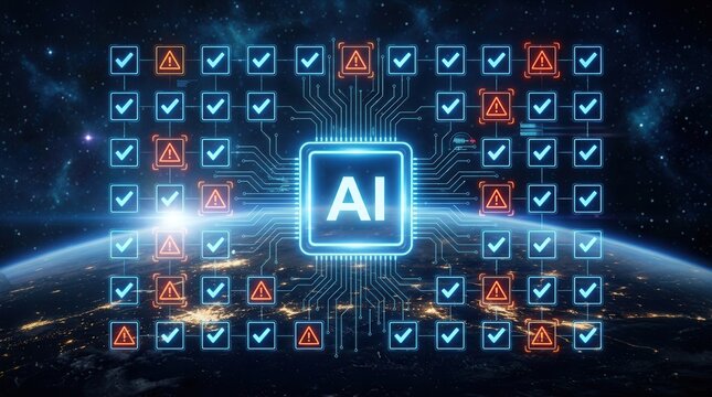 Visualizing the dangers of unreliable algorithms and model collapse in artificial intelligence.