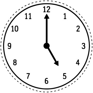 Clock Time Craft Elements PNG | Individual Transparent Analog Clock Clipart Showing Different Times, Telling Time Clock Faces, Math Center Activities, Classroom Learning Resources & Printable Educatio