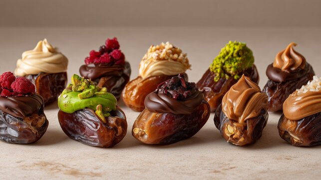Medjool dates filled with a rich blend of nuts and creamy peanut butter
